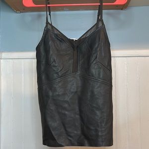 Ecru Small Leather Tank